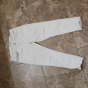 Michael Kors size 10 off white cropped jeans